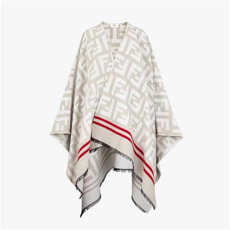 fendi poncho blu|fendi poncho ladies.